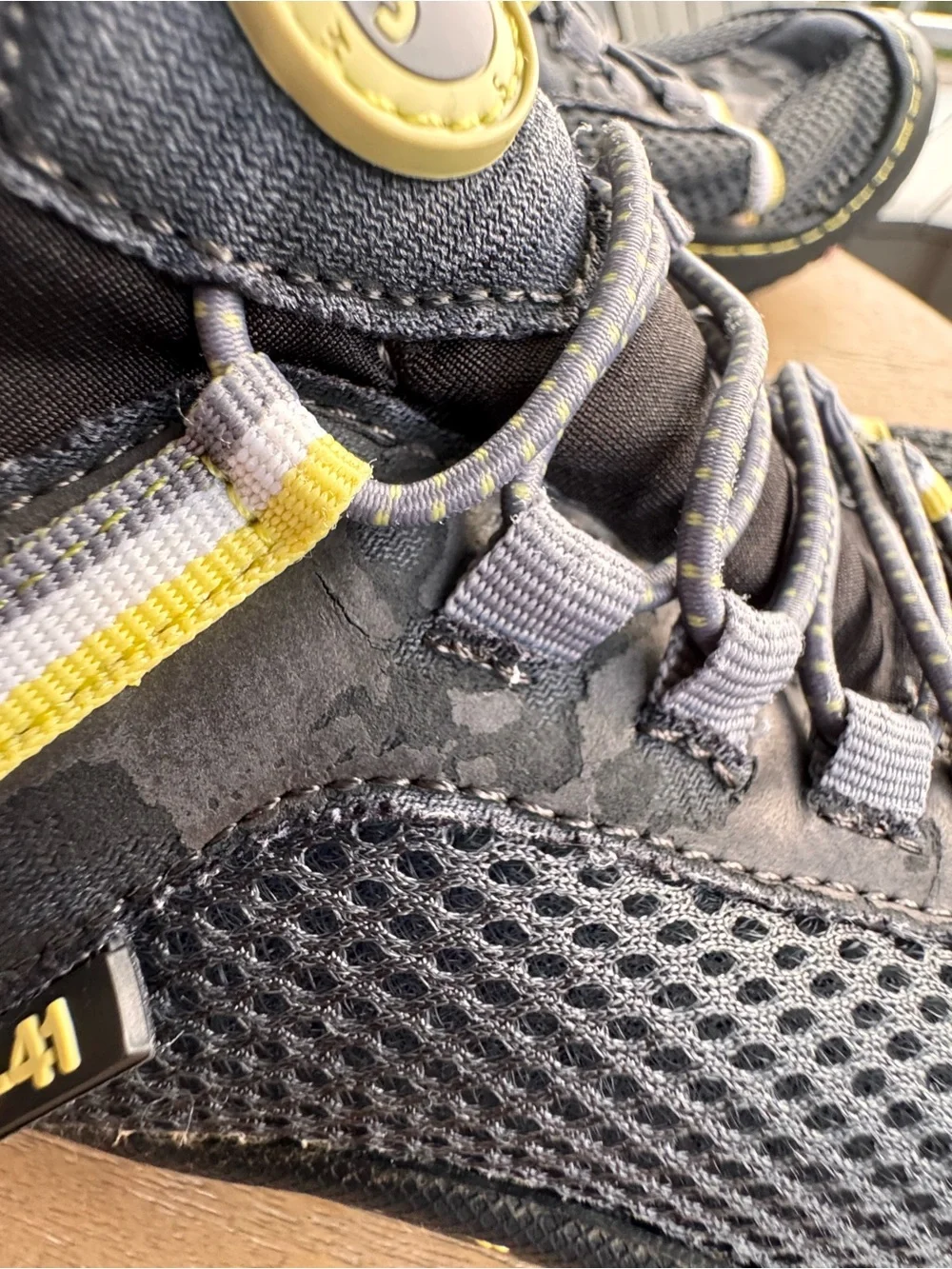 J-41 Water Ready‎ Shoes Womens 8.5 Black Gray Yellow Slip On Outdoor